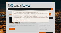 Desktop Screenshot of notlegaladvice.org