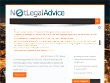 Tablet Screenshot of notlegaladvice.org